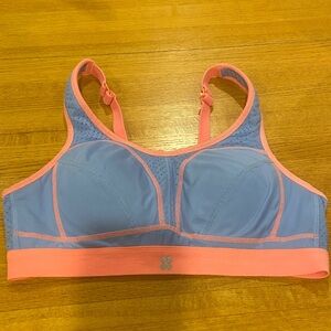 Sweaty Betty Stylish Blue and Pink Sports Bra